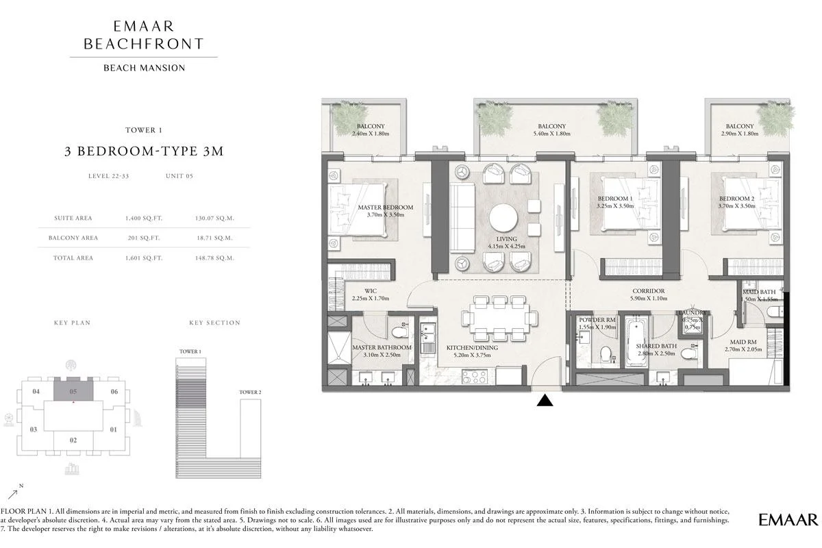 Beach Mansion — Emaar Beachfront — view 6