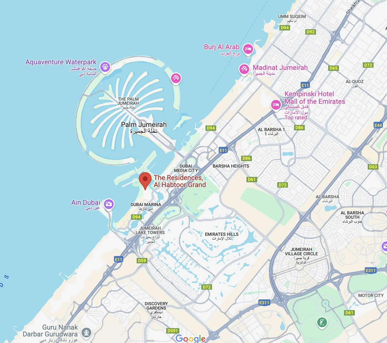 Al Habtoor Grand Residences — Dubai Marina — view 6